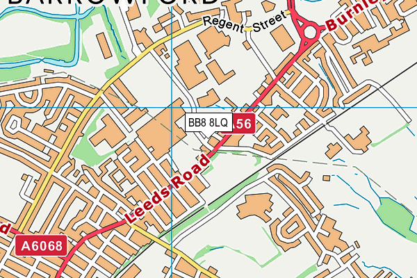 BB8 8LQ map - OS VectorMap District (Ordnance Survey)