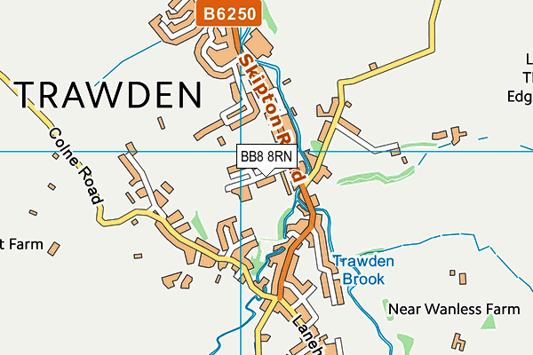 Trawden Forest Primary School map (BB8 8RN) - OS VectorMap District (Ordnance Survey)