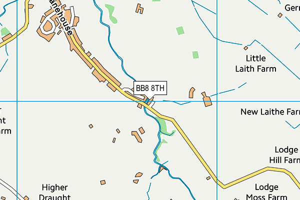 BB8 8TH map - OS VectorMap District (Ordnance Survey)