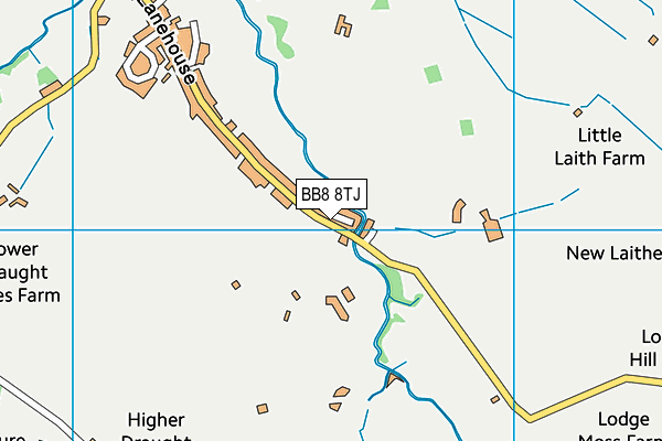 BB8 8TJ map - OS VectorMap District (Ordnance Survey)