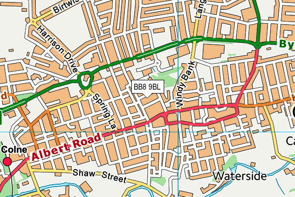 BB8 9BL map - OS VectorMap District (Ordnance Survey)