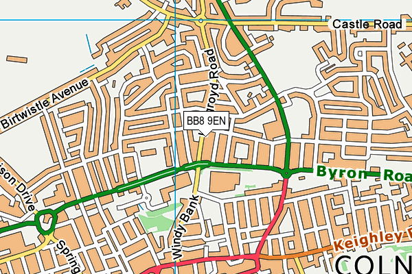 BB8 9EN map - OS VectorMap District (Ordnance Survey)