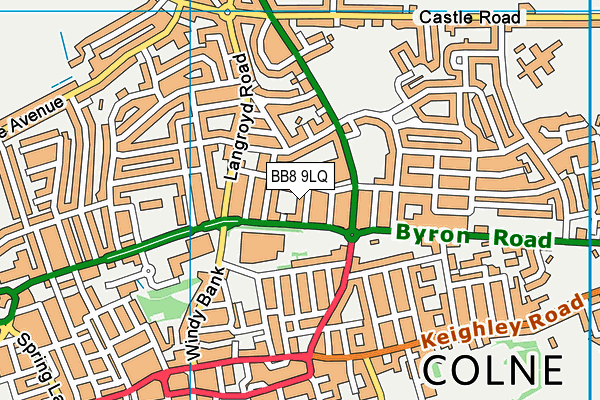 BB8 9LQ map - OS VectorMap District (Ordnance Survey)