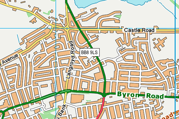 BB8 9LS map - OS VectorMap District (Ordnance Survey)