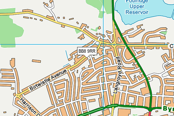 BB8 9RR map - OS VectorMap District (Ordnance Survey)