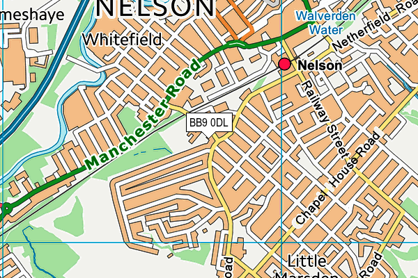 BB9 0DL map - OS VectorMap District (Ordnance Survey)