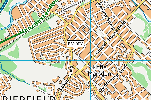 BB9 0DY map - OS VectorMap District (Ordnance Survey)