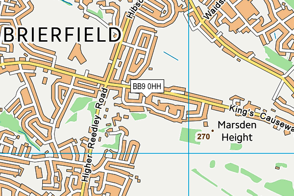 BB9 0HH map - OS VectorMap District (Ordnance Survey)