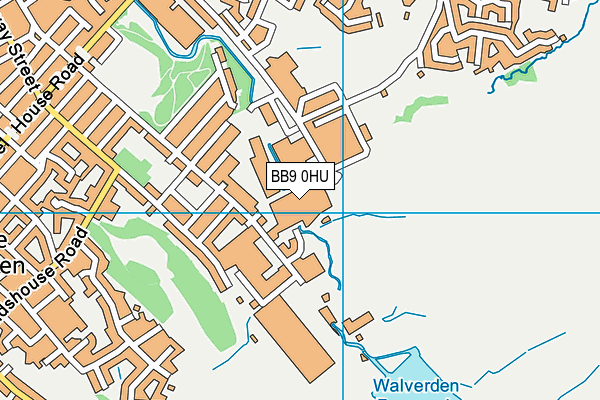 BB9 0HU map - OS VectorMap District (Ordnance Survey)