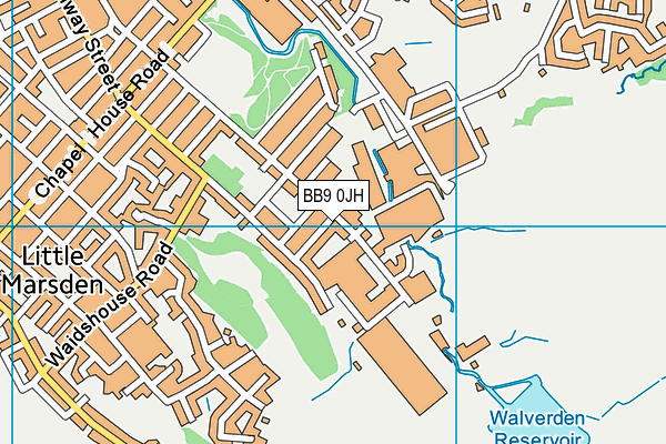 BB9 0JH map - OS VectorMap District (Ordnance Survey)