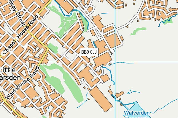 BB9 0JJ map - OS VectorMap District (Ordnance Survey)