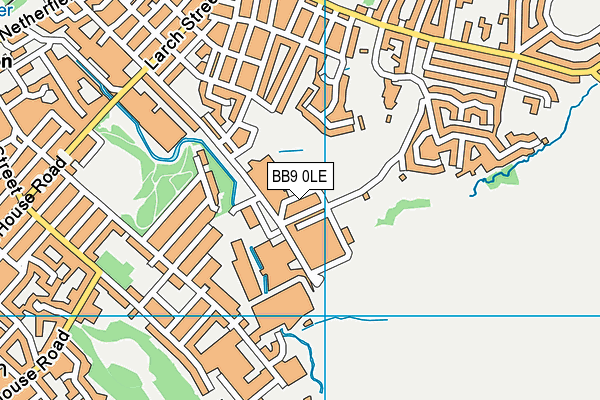 BB9 0LE map - OS VectorMap District (Ordnance Survey)