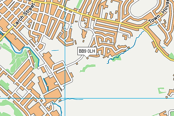 BB9 0LH map - OS VectorMap District (Ordnance Survey)