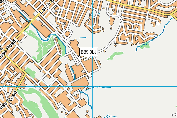 BB9 0LJ map - OS VectorMap District (Ordnance Survey)