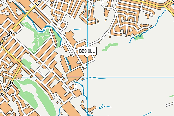 BB9 0LL map - OS VectorMap District (Ordnance Survey)
