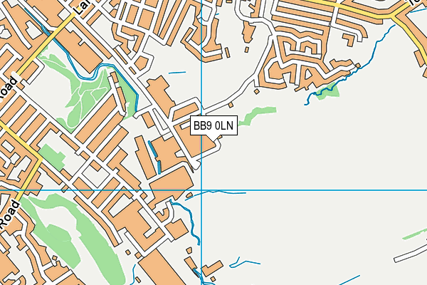 BB9 0LN map - OS VectorMap District (Ordnance Survey)