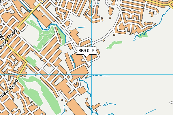 BB9 0LP map - OS VectorMap District (Ordnance Survey)