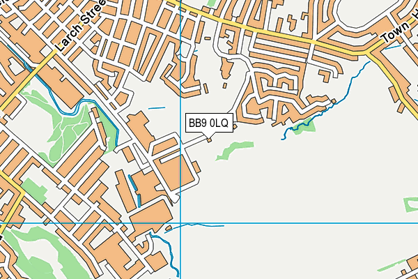 BB9 0LQ map - OS VectorMap District (Ordnance Survey)