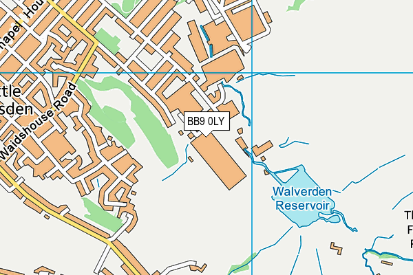 BB9 0LY map - OS VectorMap District (Ordnance Survey)