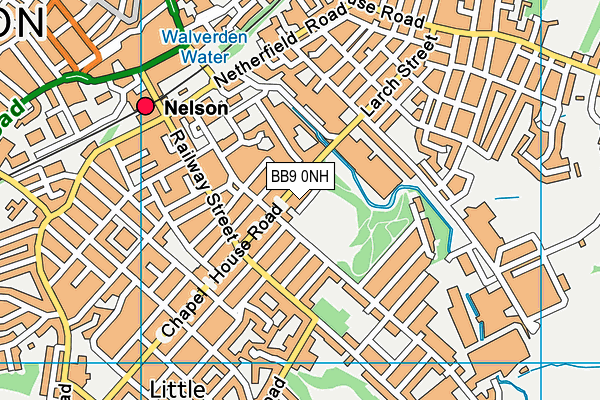 BB9 0NH map - OS VectorMap District (Ordnance Survey)