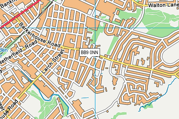 BB9 0NN map - OS VectorMap District (Ordnance Survey)