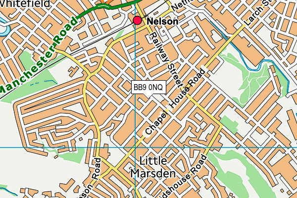 BB9 0NQ map - OS VectorMap District (Ordnance Survey)