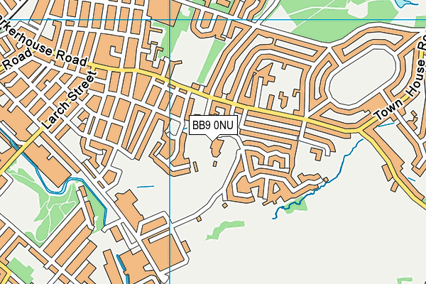 BB9 0NU map - OS VectorMap District (Ordnance Survey)