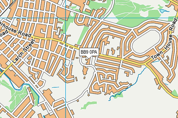 BB9 0PA map - OS VectorMap District (Ordnance Survey)