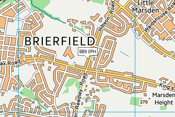 BB9 0PH map - OS VectorMap District (Ordnance Survey)