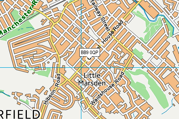 BB9 0QP map - OS VectorMap District (Ordnance Survey)