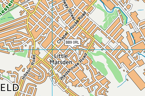 BB9 0RL map - OS VectorMap District (Ordnance Survey)