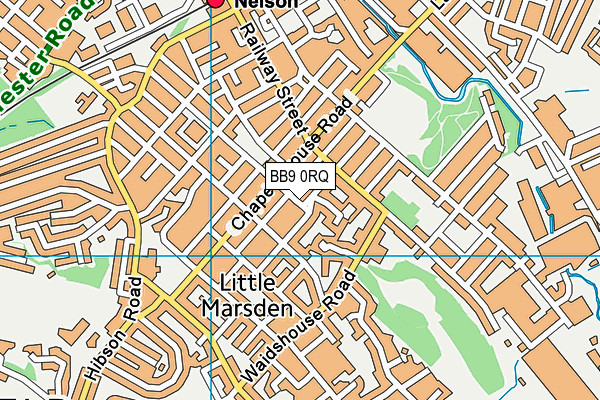 BB9 0RQ map - OS VectorMap District (Ordnance Survey)