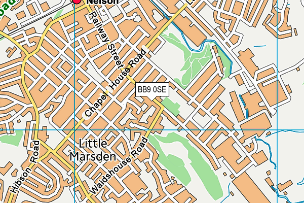 BB9 0SE map - OS VectorMap District (Ordnance Survey)