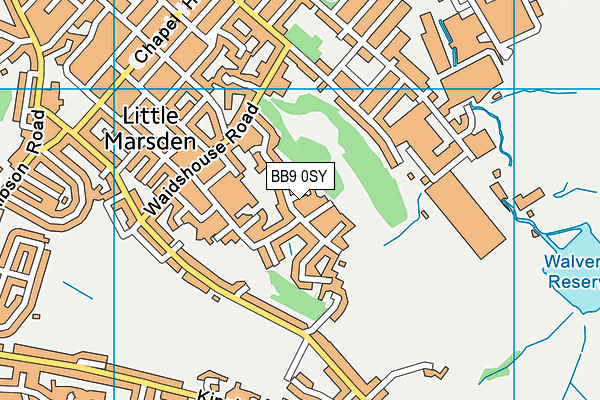 BB9 0SY map - OS VectorMap District (Ordnance Survey)