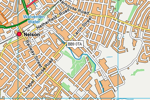 BB9 0TA map - OS VectorMap District (Ordnance Survey)