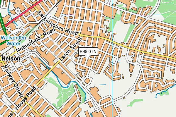 BB9 0TN map - OS VectorMap District (Ordnance Survey)