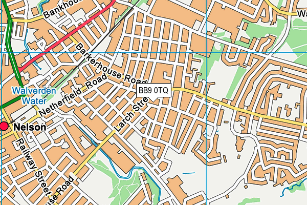 BB9 0TQ map - OS VectorMap District (Ordnance Survey)