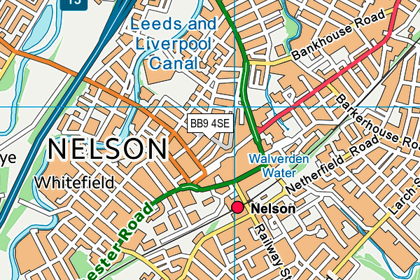 BB9 4SE map - OS VectorMap District (Ordnance Survey)