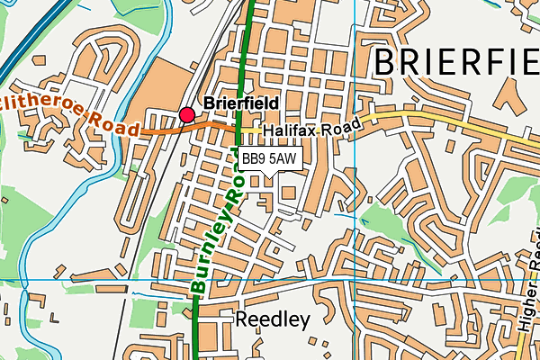 Pendle Primary Academy map (BB9 5AW) - OS VectorMap District (Ordnance Survey)