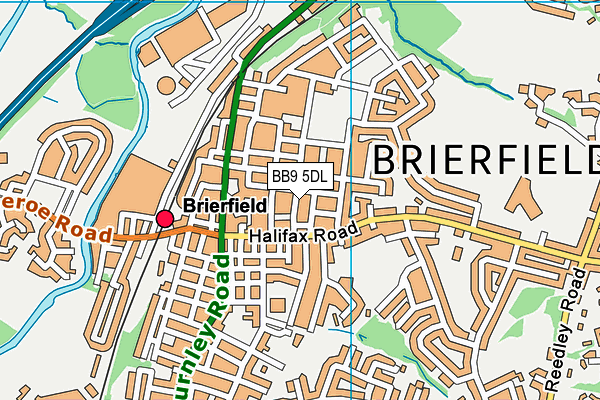 BB9 5DL map - OS VectorMap District (Ordnance Survey)