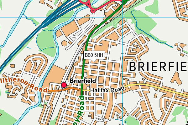 BB9 5HH map - OS VectorMap District (Ordnance Survey)