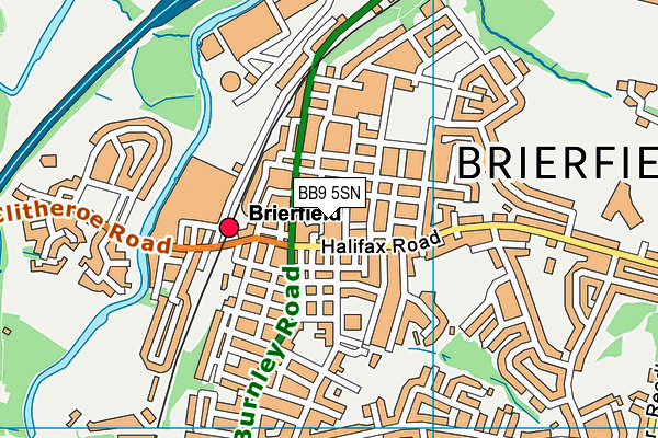BB9 5SN map - OS VectorMap District (Ordnance Survey)