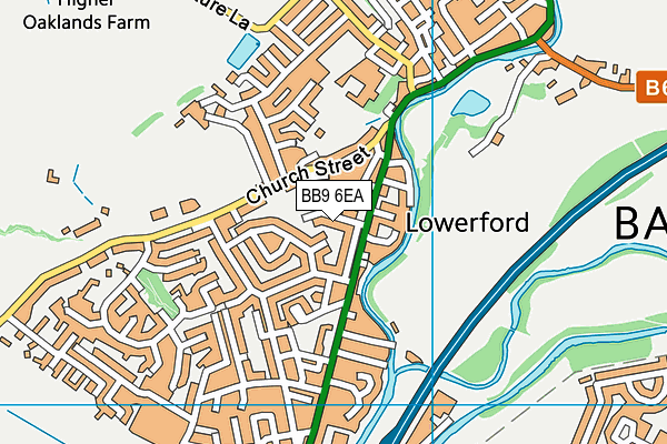 Barrowford School map (BB9 6EA) - OS VectorMap District (Ordnance Survey)