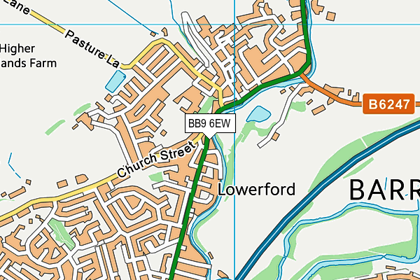 Map of BARROWFORD ENTERPRISES LIMITED at district scale