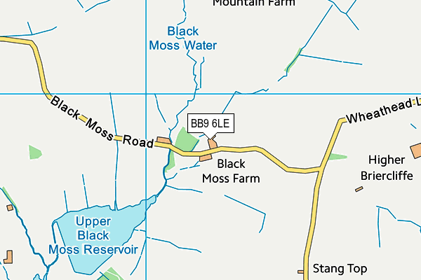 BB9 6LE map - OS VectorMap District (Ordnance Survey)