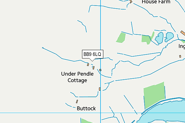 BB9 6LQ map - OS VectorMap District (Ordnance Survey)