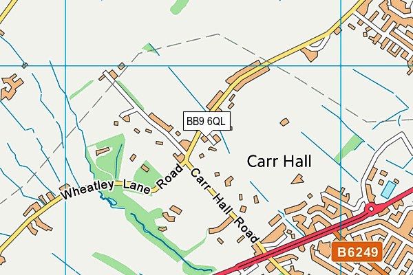 BB9 6QL map - OS VectorMap District (Ordnance Survey)