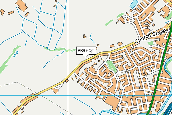 BB9 6QT map - OS VectorMap District (Ordnance Survey)