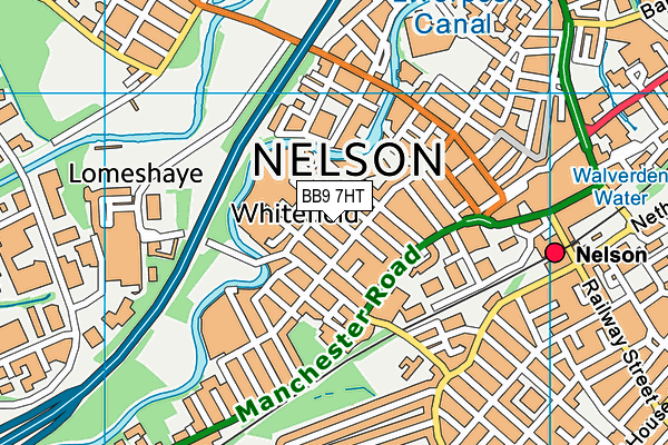 BB9 7HT map - OS VectorMap District (Ordnance Survey)