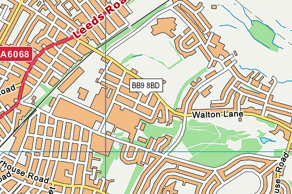 BB9 8BD map - OS VectorMap District (Ordnance Survey)